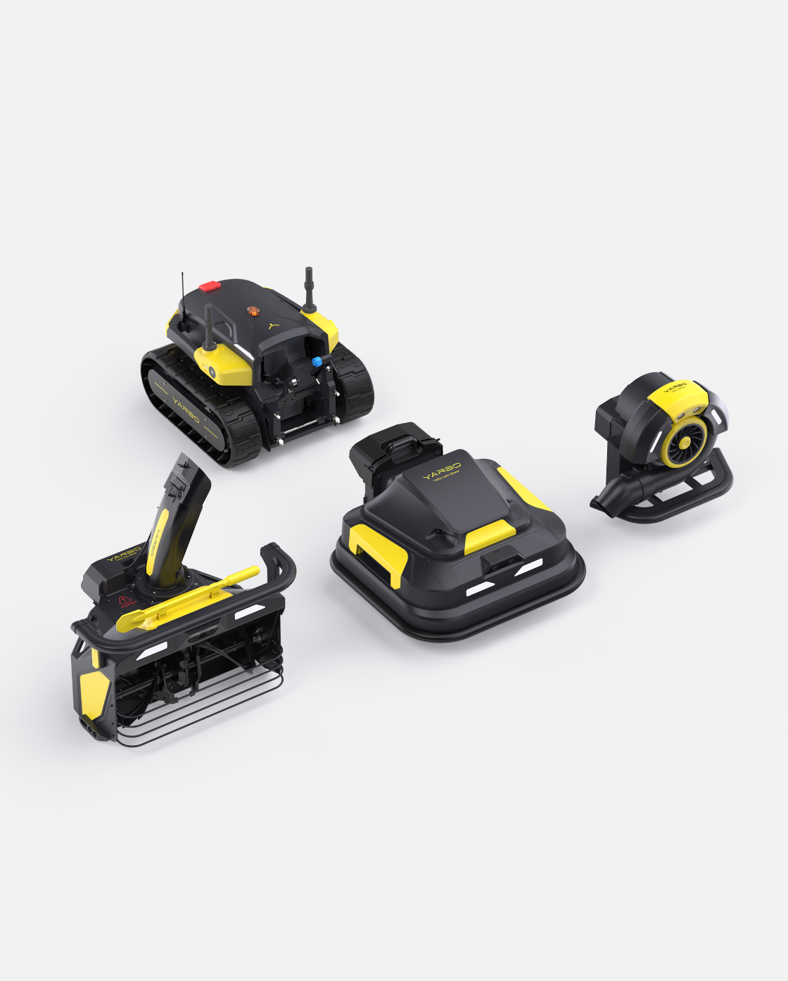 '- Yarbo Lawn Mower + Snow Blower + Blower -
