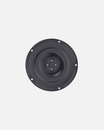 Black circular cutting disc with central hub and four bolt holes, top-down view, Y Series design